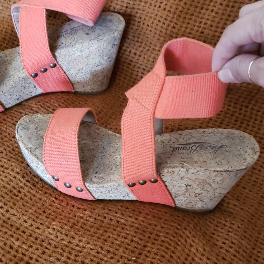 Lucky Brand cork wedges